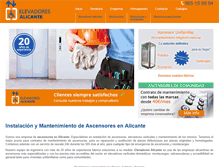 Tablet Screenshot of elevalicante.com